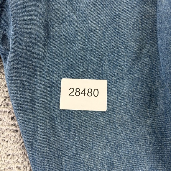 Vintage Levis 505 Jeans Men 42x30 Blue Medium Wash Cotton Regular Straight Denim - Picture 9 of 9